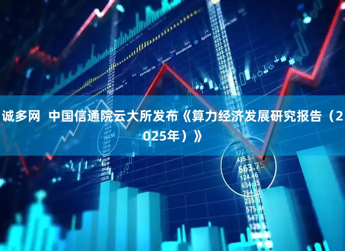 诚多网  中国信通院云大所发布《算力经济发展研究报告（2025年）》